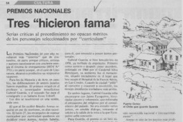 Tres "hicieron fama"