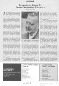 La camisa de fuerza del Premio Nacional de Literatura