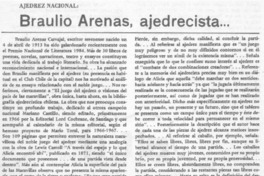 Braulio Arenas, ajedrecista --