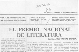 El Premio Nacional de Literatura, Braulio Arenas