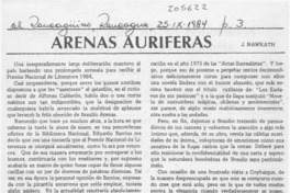 Arenas auríferas