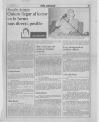 "Quiero llegar al lector en la forma más directa posible"