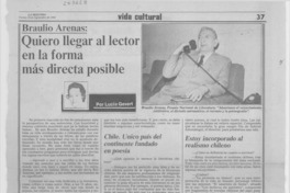 "Quiero llegar al lector en la forma más directa posible"