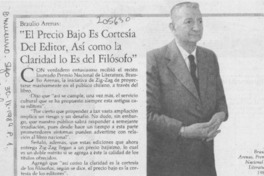 "El precio bajo es cortesía del editor, así como la claridad lo es del filósofo"
