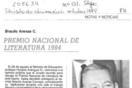 Premio Nacional de Literatura 1984