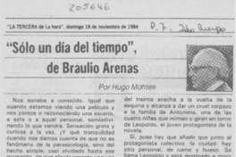 "Sólo un día del tiempo", de Braulio Arenas