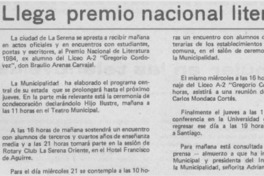 Llega premio nacional literario
