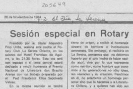 Sesión especial en Rotary