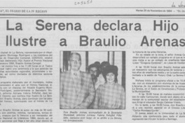 La Serena declara hijo ilustre a Braulio Arenas
