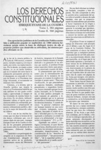 Los derechos constitucionales