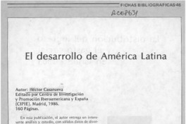 El desarrollo de América Latina  [artículo] M. P. L.