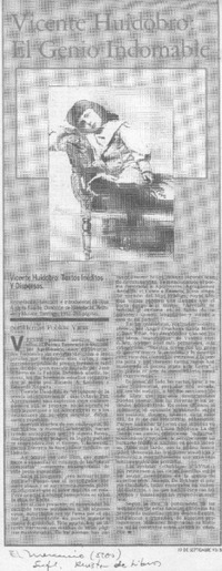 Vicente Huidobro; el genio indomable
