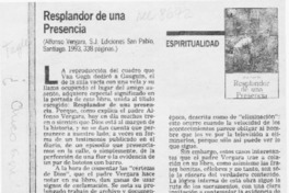 Resplandor de una presencia
