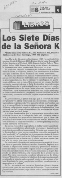 Los siete días de la señora K