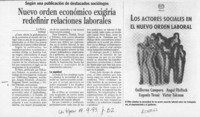 Nuevo orden económico exigiría redefinir relaciones laborales  [artículo].