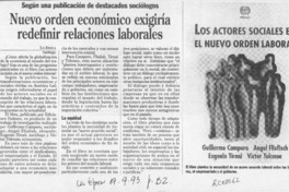 Nuevo orden económico exigiría redefinir relaciones laborales  [artículo].