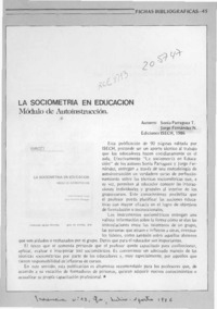 La Sociometría en educación