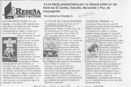 Reseña  [artículo] Guillermo Chandía C.