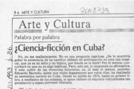 Ciencia ficción en Cuba?  [artículo] Marcelo Novoa.