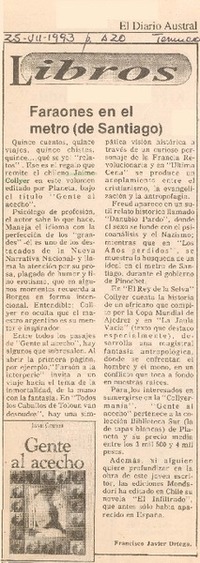 Faraones en el metro (de Santiago)