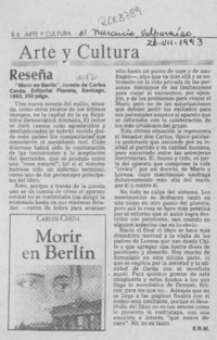 Reseña  [artículo] E. R. M.