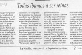 Todas íbamos a zer reinas  [artículo] Mauricio Redolés.