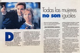 Todas las mujeres no son iguales