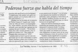 Poderosa fuerza que habla del tiempo  [artículo] Teresa Calderón.