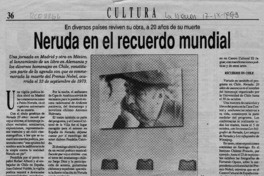 Neruda en el recuerdo mundial  [artículo].