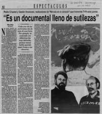 "Es un documental lleno de sutilezas"  [artículo] Marco Alvarez.