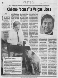 Chileno "acusa" a Vargas Llosa