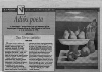 Sus libros inéditos  [artículo] Matilde Urrutia.