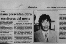 Mañana presentan obra de escritores del norte  [artículo].