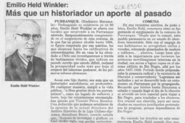 Emilio Held Winkler, más que un historiador un aporte al pasado  [artículo].