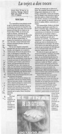 La vejez a dos voces  [artículo] Mariano Aguirre.