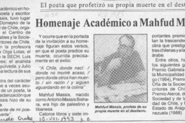 Homenaje académico a Mahfud Massis
