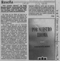Reseña  [artículo] E. U.