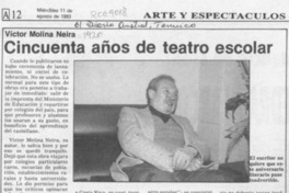 Cincuenta años de teatro escolar  [artículo].