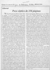 Pozo séptico de 236 páginas  [artículo] T. C.