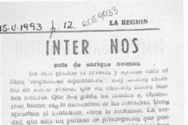 Inter Nos  [artículo] Enrique Neiman.