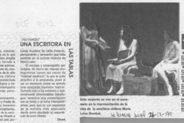 "Ala herida", una escritora en las tablas  [artículo] Diona.