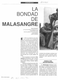 La Bondad de malasangre  [artículo].