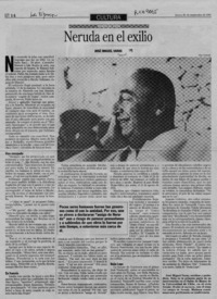 Neruda en el exilio  [artículo] José Miguel varas.