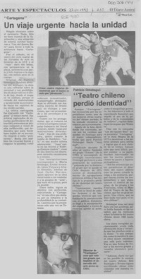 Un Viaje urgente hacia la unidad