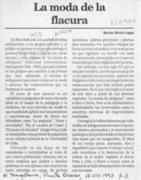 La moda de la flacura  [artículo] Marino Muñoz Lagos.
