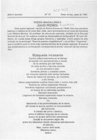 Julio Pedrol  [artículo].