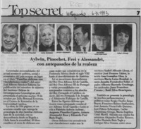 Aylwin, Pinochet, Frei y Alessandri, con antepasados de la realeza  [artículo].