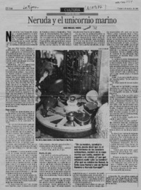 Neruda y el unicornio marino  [artículo] Jose Miguel Varas.