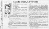 En este rincón, Lafourcade  [artículo] Enrique Ramírez Capello.