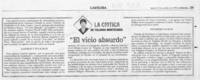 "El vicio absurdo"  [artículo] Yolanda Montecinos.